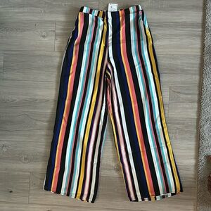 Forever 21 Flowing Striped Palazzo Pants | Size L | Summer Vibes